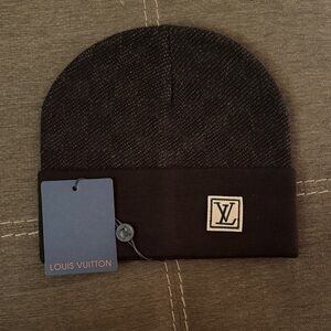 Louis Vuitton Dark Charcoal Knit Hat